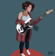 'Gorillaz' inspired self portrait